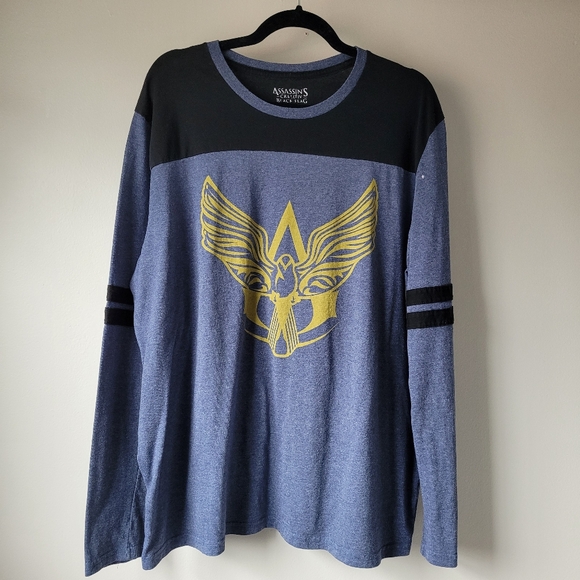 ASSASSIN'S CREED IV BLACK FLAG Men's Size XXL Long Sleeve Tee - Picture 2 of 7